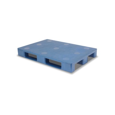 1200x800 3 skids  flat euro  plastic pallet for warehouse racking systems