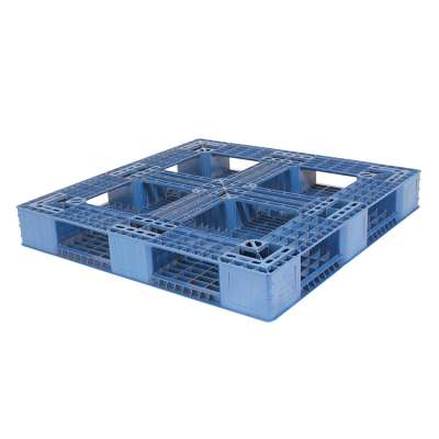 Heavy duty load cover mould plastic pallets 1100x1100 black ventilated recycled export cheap plastic pallet