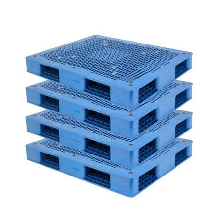 Hot selling enlightening heavy duty industrial  1100x1100 double deck strong uniform plastic pallet