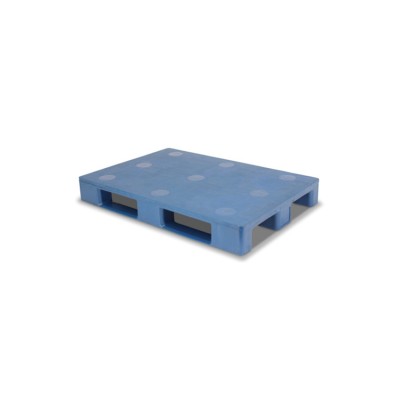 1200x800 3 skids  flat euro plastic pallet  for retail industry