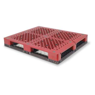 1200x1000 ventilated cardboard storage stackable plastic pallet