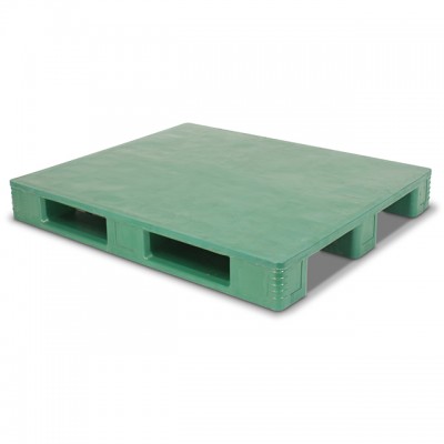 1200x1000 3 runner  smooth-top hygiene durability plastic pallet for food processing